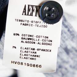 مملوكة مسبقًا Moschino Cheap and Chic Blue Striped Cotton Tank Top M