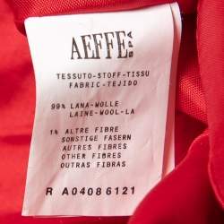 Pre Owned Moschino Cheap and Chic Red Wool Midi Dress M