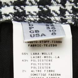 Moschino Cheap and Chic Black/White Check Patterned Wool Trousers M