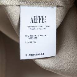 مملوكة مسبقًا Moschino Cheap and Chic Gold Satin Draped Sleeveless Blouse M