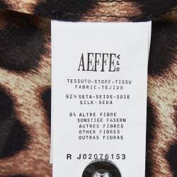 Pre Owned Moschino Cheap and Chic Multicolor Printed Silk Button Front Full Sleeve Shirt Blouse M