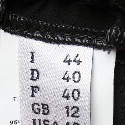 Pre Owned Moschino Cheap and Chic Black Crepe Draped Sleeveless Short Dress M