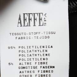 Pre Owned Moschino Cheap and Chic Black Crepe Draped Sleeveless Short Dress M