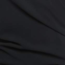 Pre Owned Moschino Cheap and Chic Black Crepe Draped Sleeveless Short Dress M