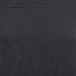 Pre Owned Moschino Cheap and Chic Black Wool Pin Detail Sleeveless Dress S