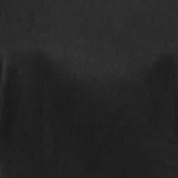 Pre Owned فستان موسكينو تشيب أند تشيك صوف أسود بأكمام قصيرة مقاس كبير - لارج