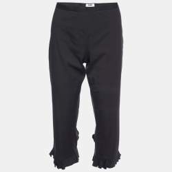 Moschino Cheap and Chic Black Cotton Capri Pants M