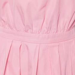 Pre Owned Moschino Cheap and Chic Pink Cotton Blend Sleeveless Dress M