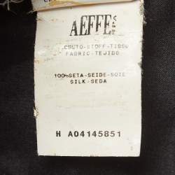 Pre Owned Moschino Cheap and Chic Vintage Black Metal Embellished Neck Silk Midi Dress M