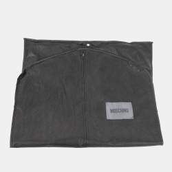 Pre Owned Moschino Cheap and Chic Grey Alpaca Wool Bow Detail Coat L