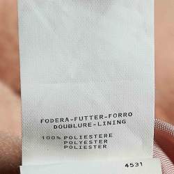 Pre Owned Moschino Cheap and Chic Pink Wool Rose Collar Detail Coat M