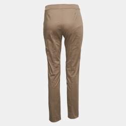 Moschino Cheap and Chic Brown Cotton Skinny Trousers M
