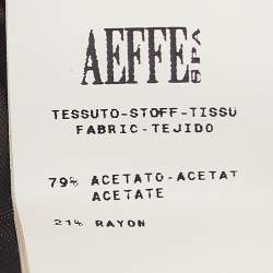 Pre Owned Moschino Cheap and Chic Black Statue Of Liberty Printed Crepe Mini Dress S