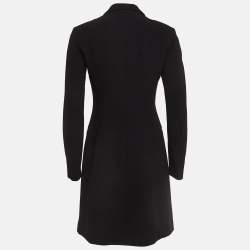 Pre Owned Moschino Cheap and Chic Black Gabardine Blazer Mini Dress S