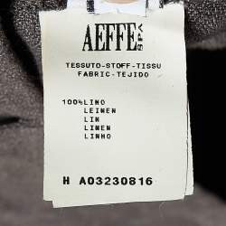 Moschino Cheap and Chic Brown Linen Flared Trousers M