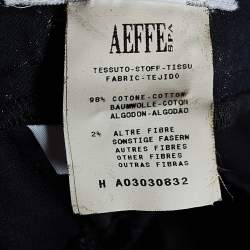 Pre Owned Moschino Cheap and Chic Black Cotton Tailored Trousers M