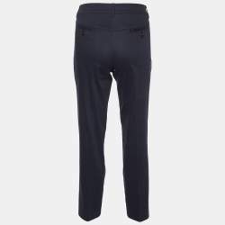 Pre Owned Moschino Cheap and Chic Black Cotton Tailored Trousers M