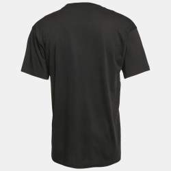 Moschino Couture Black Teddy Bear Print Cotton T-Shirt S