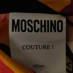 Pre Owned Moschino Couture  Multicolor Floral Print Cotton Shirt and Pants Set L