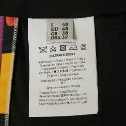 Pre Owned Moschino Couture  Multicolor Floral Print Cotton Shirt and Pants Set L