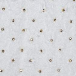 Pre Owned Moschino Couture White Stud Embellished Terry Cotton Strapless Towel Dress S