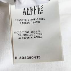 Pre Owned Moschino Couture White Stud Embellished Terry Cotton Strapless Towel Dress S