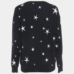 Moschino Couture Black Space Teddy Bear Wool Sweater XS