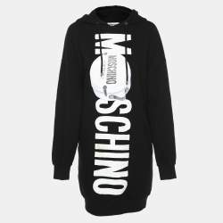 Moschino Couture Black Cotton Logo Printed Sweatshirt S