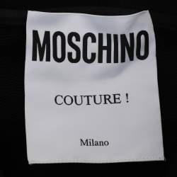Moschino Couture Black Cotton Logo Printed Sweatshirt S