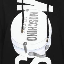 Moschino Couture Black Cotton Logo Printed Sweatshirt S