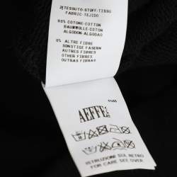 Moschino Couture Black Cotton Logo Printed Sweatshirt S