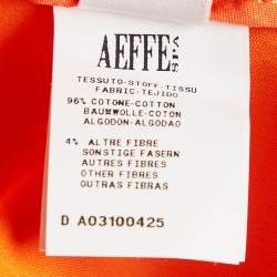 Pre Owned Moschino Couture Orange Cotton Regular Fit Trousers M