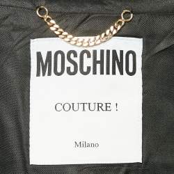 Moschino Couture Black Quilted Synthetic Jacket S