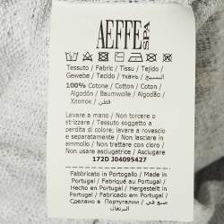 Pre Owned Moschino Couture Multicolor Printed Cotton Sweatshirt Mini Dress XS