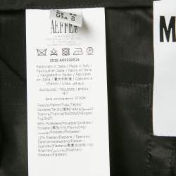 Pre Owned Moschino Couture Black Crepe Bermuda Shorts XS