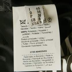 مملوكة مسبقًا Moschino Couture Black Printed Satin Shift Dress S