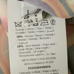 مملوكة مسبقًا Moschino Couture Multicolor Good Luck Trolls Crepe Shift Dress XS