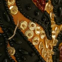 مملوكة مسبقًا Moschino Couture Yellow/Black Embellished Jacket S