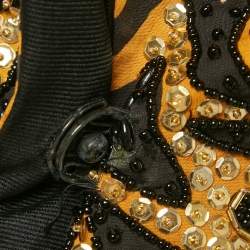 مملوكة مسبقًا Moschino Couture Yellow/Black Embellished Jacket S