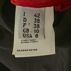 مملوكة مسبقًا فستان موسكينو كوتور ساتان أسود مزين بالتطريز المتباين وتفاصيل فيونكة مقاس متوسط (ميديم)