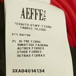 مملوكة مسبقًا فستان موسكينو كوتور ساتان أسود مزين بالتطريز المتباين وتفاصيل فيونكة مقاس متوسط (ميديم)