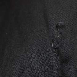 Pre Owned Moschino Couture Black/Red Satin and Sequin Bodycon Dress S