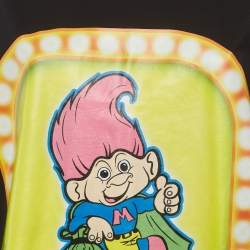 مملوكة مسبقًا Moschino Couture Black Printed Jersey T-Shirt L