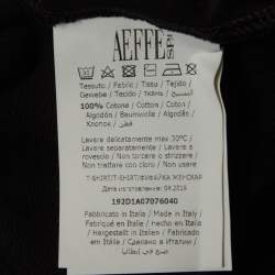 مملوكة مسبقًا Moschino Couture Black Printed Jersey T-Shirt L