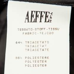 Pre Owned Moschino Cheap & Chic Black Crepe Chain Detail Jacket M