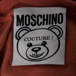 Moschino Couture Pink This is Not a Moschino Toy Intarsia Knit Sweater S