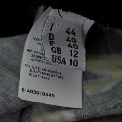 Pre Owned Moschino Couture Black Logo Printed Drawstring Track Pants M