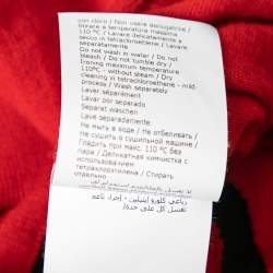 Moschino Couture Red Virgin Wool Crewneck Sweater S