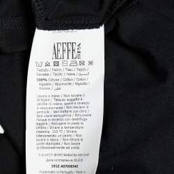 Pre Owned Moschino Couture Black Logo Print Cotton Oversized T-Shirt L