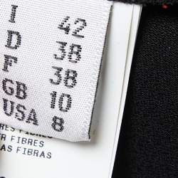 Pre Owned Moschino Couture Black Jersey Logo Print T-Shirt Dress M